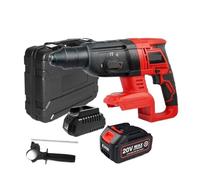 Taladro De Impacto Eléctrico 20 V, Martillo Rotativo, Motor Sin Escobillas, Inalámbrico, Selección Eléctrica For Interruptor Libre Rendimiento Potente(H4-1BATTERY (3.0AH))