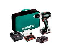 Taladro de impacto inalámbrico METABO SB 18 L de 18 V (maleta, 2 baterías de 2 Ah, juego de puntas) 614053900