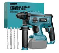 Taladro de martillo giratorio de 7/8 pulgadas para batería Makita de 18 V: taladro inalámbrico SDS-Plus con embrague de seguridad para mampostería de hormigón, taladro eléctrico de 2,5 julio, incluye