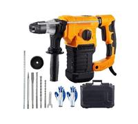 Taladro de Martillo rotativo de 1500W, perforación máxima de 32mm SDS Plus, martillo neumático de demolición, perforador eléctrico de madera y hormigón 3 en 1
