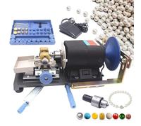 Taladro De Perlas, MáQuina Perforadora De Perlas De 450 W, Con Placa De Arena+Marco De Hierro+Interruptor De Pie+Cabezal De Abrazadera De 6,5 Mm, TamañO De Cuentas Perforadas: 4-35 Mm