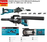 Taladro de tierra a batería Makita 2x18V DDG461Z sin cargador de batería Moto...