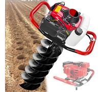 Taladro de tierra a gas de 4 tiempos con varillas de extensión para perforación de tierras agrícolas y jardines