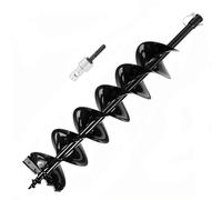 Taladro de Tierra para Ahoyador Gasolina & Eléctricos & Batería, Diámetro 15 cm, Longitud 80 cm con SDS Plus grabando, para plantación de árboles, barrena para hoyos de tierra (800mm×150mm)