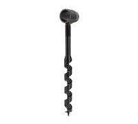 Taladro de tornillo manual negro para carpintería y supervivencia, broca autorroscante de acero al carbono, taladro portátil ligero para construcción (19 - 230 mm)