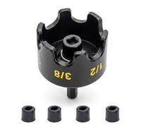 Taladro de tuerca de casquillo de perno de, W 4 replacement head | Accesorios de enchufe de metal, extractor de destornillador de vástago hexagonal para extracción rápida de pernos,