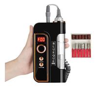 Taladro De Uñas De 50 W Con Carga Portátil, Pulidor De Uñas Eléctrico De Prueba Escrita De 35000 Rpm, Mini Amoladora De Uñas Portátil,Black