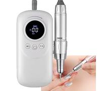 Taladro De Uñas De Bajo Ruido, Taladro De Uñas De Lijadora Portátil De 35000 Rpm, Para Viajes, Accesorios De Manicura De Torno De Uñas Eléctrico Profesional Para Salón,white