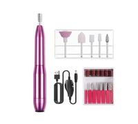 Taladro de uñas, Electric Nail Drill, Portable , Acrylic And Gel File Kit For Training And Home Use para uñas acrílicas(Rose)