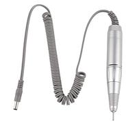 Taladro de uñas eléctrico, 35000rpm 12V 2,1mm interfaz máquina eléctrica de taladro de uñas pulidor de uñas pieza de mano herramienta de arte portátil para manicura y pedicura salón de belleza