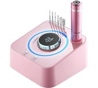 Taladro de uñas eléctrico de 40000 RPM, máquina de manicura profesional recargable por USB con motor sin escobillas, juego de lijadora de uñas, for uñas de gel acrílico, salón en casa ( Color : Pink )