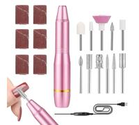 Taladro de uñas eléctrico, de uñas eléctrica | Juego de s de uñas eléctricas - Juego de pulido con brocas para uñas, herramientas de manicura y pedicura para principiantes y profesionales