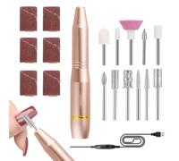 Taladro de uñas eléctrico, de uñas eléctrica,Juego de s de uñas eléctricas - Juego de pulido con brocas para uñas, herramienta para el cuidado de los pies y las manos para uso en salón doméstico, kit
