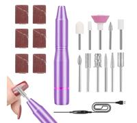 Taladro de uñas eléctrico, de uñas eléctrica,Juego de s de uñas eléctricas | Juego de pulido con brocas para uñas, herramienta para el cuidado de los pies y las manos para uso en salón doméstico, kit