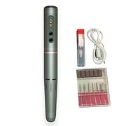 Taladro de uñas eléctrico inalámbrico profesional recargable máquina de lima de uñas lijado para uñas de gel manicura pulido manicura pedicura removedor de gel lijadora herramientas de uñas 18000RPM