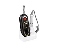 Taladro de uñas eléctrico, juego de manicura de taladro de uñas de 30000 RPM, lijadora de esmalte de uñas de Gel de salón recargable, herramienta profesional(Nero)