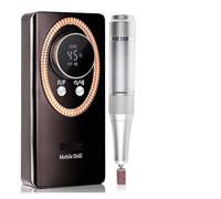 Taladro de uñas eléctrico portátil profesional 45000 RPM, recargable, con lima bajo ruido Fácil de usar(Nero)