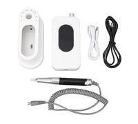 Taladro de uñas eléctrico profesional, recargable, de poco ruido, 0 35000 rpm, molinillo de esmalte de uñas para el hogar, salón de uñas, material ABS con cable de carga USB