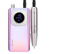 Taladro de uñas eléctrico recargable profesional original 45000 RPM, lima inalámbrica portátil for gel acrílico
