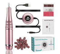 Taladro de uñas, máquina de manicura de 35000 RPM, taladro de uñas eléctrico, torno de uñas portátil, juego de cortador de manicura eléctrico, pulidor de gel de uñas, equipo de salón, herramientas pr