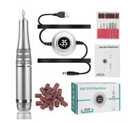 Taladro de uñas, máquina de manicura de 35000 RPM, taladro de uñas eléctrico, torno de uñas portátil, juego de cortador de manicura eléctrico, pulidor de gel de uñas, equipo de salón herramientas pro