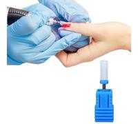 taladro de uñas para taladro de uñas,Brocas de cerámica con contenedores a prueba de polvo - Brocas para reemplazo de cabeza de manicura eléctrica, taladro a profesional cabeza