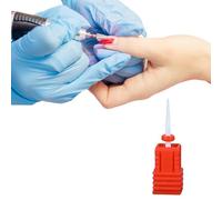 taladro de uñas para taladro de uñas,Brocas de cerámica con contenedores antipolvo | Brocas para reemplazo de cabeza de manicura eléctrica, taladro a profesional cabeza