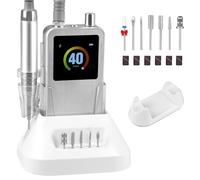 Taladro de uñas profesional, 35000 rpm, sin escobillas, sin vibraciones, inalámbrico, lima de uñas eléctrica IMENE recargable para manicura, eliminación de uñas de gel acrílico, uso doméstico y de