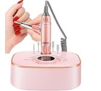 Taladro De Uñas Profesional Con 6 Cabezales De Molienda, Lijadora Eléctrica Inalámbrica De 35000 Rpm Para Salón Taladro De Uñas Eléctrico Torno Manicura Pedicura