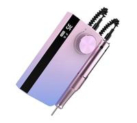 Taladro de uñas profesional de 35000 rpm, máquina de lima eléctrica inalámbrica con kits de brocas para salón de manicura y hogar