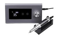 Taladro de uñas profesional, micromotor sin escobillas, torno gel, lijadora, pulidora, fresadora for manicura Fácil de usar(Szary)