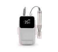 Taladro de uñas recargable 35000 RPM, máquina eléctrica, lima portátil Fácil de usar(Silver)