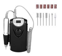 Taladro de Uñas Recargable de 30000 Rpm, Taladro de Uñas Eléctrico Portátil, Juego de Brocas de Uñas de 7 Piezas, Lima de Uñas Profesional con Pantalla Led, Adecuado Para Salón de Uñas O Uso Do (rosa)