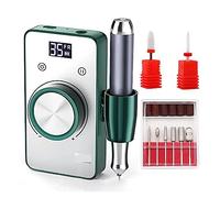 Taladro de uñas, Taladro de uñas 35000 RPM, lijadora inalámbrica recargable for manicura, máquina portátil for(Groen)