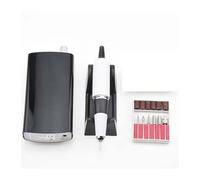 Taladro de uñas, Taladro Eléctrico Para Uñas, Broca, Máquina De Pedicura Y Manicura Recargable Portátil 35000 RPM, Profesional Para Entrenamiento Uso Doméstico para uñas acrílicas(Noir)