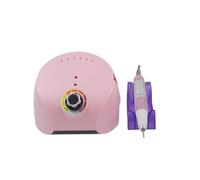 Taladro de uñas, Taladro Eléctrico Para Uñas, Pulidor, Fresadora De Manicura, Herramientas Dispositivo Artístico Para Pedicura Para Entrenamiento Y Uso Doméstico, 3 Uds para uñas acrílicas(Pink)