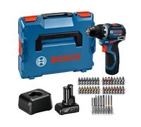 Taladro/destornillador BOSCH GSR 12V-32 (1x2.0Ah, 1x4.0Ah, GAL 12V-20, 40 piezas CA, L) 06019N7005