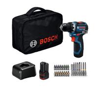 Taladro/destornillador BOSCH GSR 12V-32 (2x2.0Ah, GAL 12V-20, 24 piezas CA, funda de cartón, B) 06019N7006