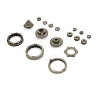 Taladro eléctrico de litio sin escobillas, 17 piezas, juego de engranajes de reducción autoblocante diseñado para sistemas y aplicaciones de herramientas eléctricas compatibles