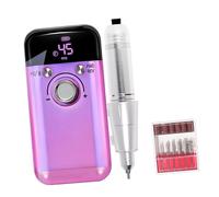 Taladro eléctrico de uñas de 45000 rpm, herramienta de manicura de bajo ruido, juego de brocas de lima para salón de belleza y uso doméstico