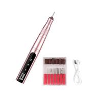Taladro eléctrico de uñas recargable, taladro profesional para uñas de velocidad ajustable para uñas de gel