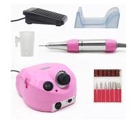 Taladro eléctrico eficiente for uñas, 15W, 35000RPM, pluma profesional, máquina de manicura, fresadora, herramientas for 3C(Pink)