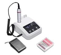 Taladro eléctrico for uñas, 45000 RPM, lima eléctrica for , pantalla HD, bolígrafo de manicura Metal, lijadora profesional for torno(Nail drill 204-WH)