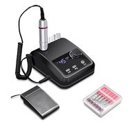 Taladro eléctrico for uñas, 45000 RPM, lima eléctrica for , pantalla HD, bolígrafo de manicura Metal, lijadora profesional for torno(Nail drill 204-BK)