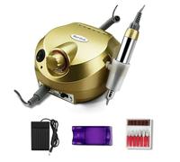 Taladro eléctrico for uñas de 35000/20000 RPM, juegos cortadores for puntas for manicura , lima eléctrica for y pedicura(202 Gold 30000RPM)