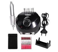 Taladro eléctrico for uñas de 35000 RPM, juegos cortadores for puntas for manicura , lima eléctrica for y pedicura(Black)