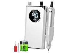 Taladro eléctrico for uñas de 40000 rpm, máquina profesional for , juego pulidor , herramienta portátil for salón manicura for el hogar(DMJ-UV-401-WHITE)