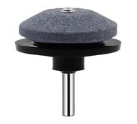 Taladro eléctrico manual compatible con cortacésped afilador eficaz piedra de afilar (negro)