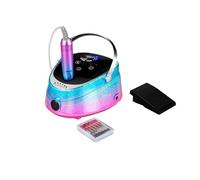 Taladro eléctrico para uñas Taladro Eléctrico Para Uñas, Recargable, Pulidor De Gel Portátil 35000RPM Para Fresadora Manicura Para Entrenamiento Y Uso Doméstico ,para uñas, manicura(Ice flower)