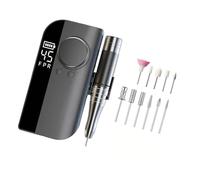 Taladro eléctrico profesional de dedo con 45 velocidades ajustables y pantalla digital para el cuidado de Unguis, amoladora delgada de unguis